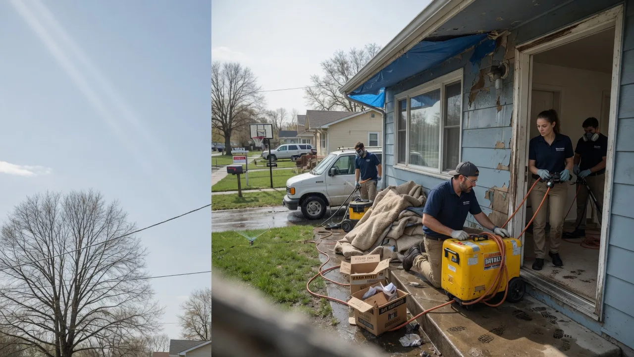 Basement Flood Cleanup in Burbank, OK near me